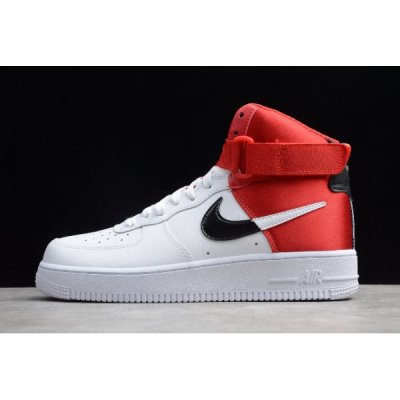 Nike Air Force 1 '07 Lv8 1ho19 Beyaz / Kırmızı / Siyah Kaykay Ayakkabı Türkiye - IDJOSD6M